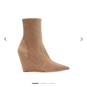 Stuart Weitzman Cashmere Suede wedge sock bootie 8.5Us Bootie stretchy